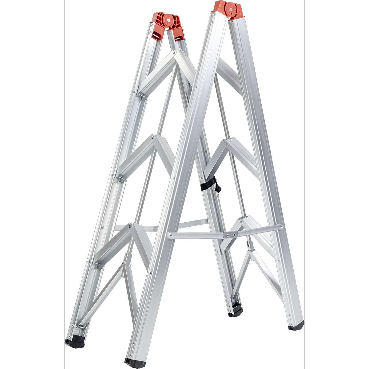 Escada Alumínio Dobrável 03 Degraus Worker - Imagem 2