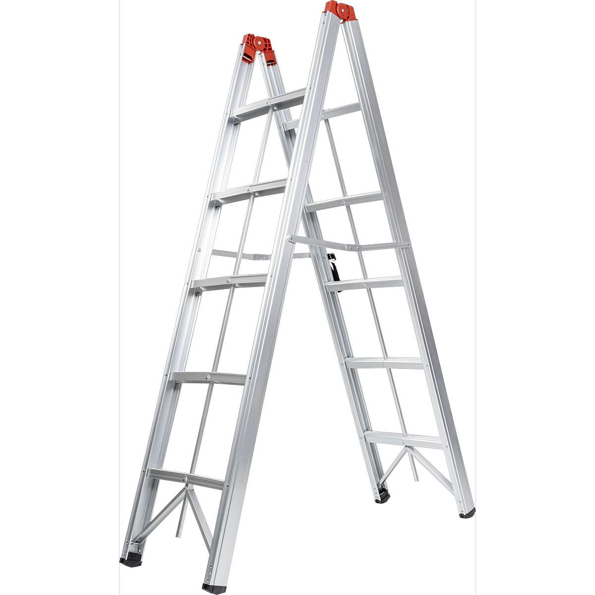 Escada Dobrável de Alumínio 1,71m com 5 Degraus Worker