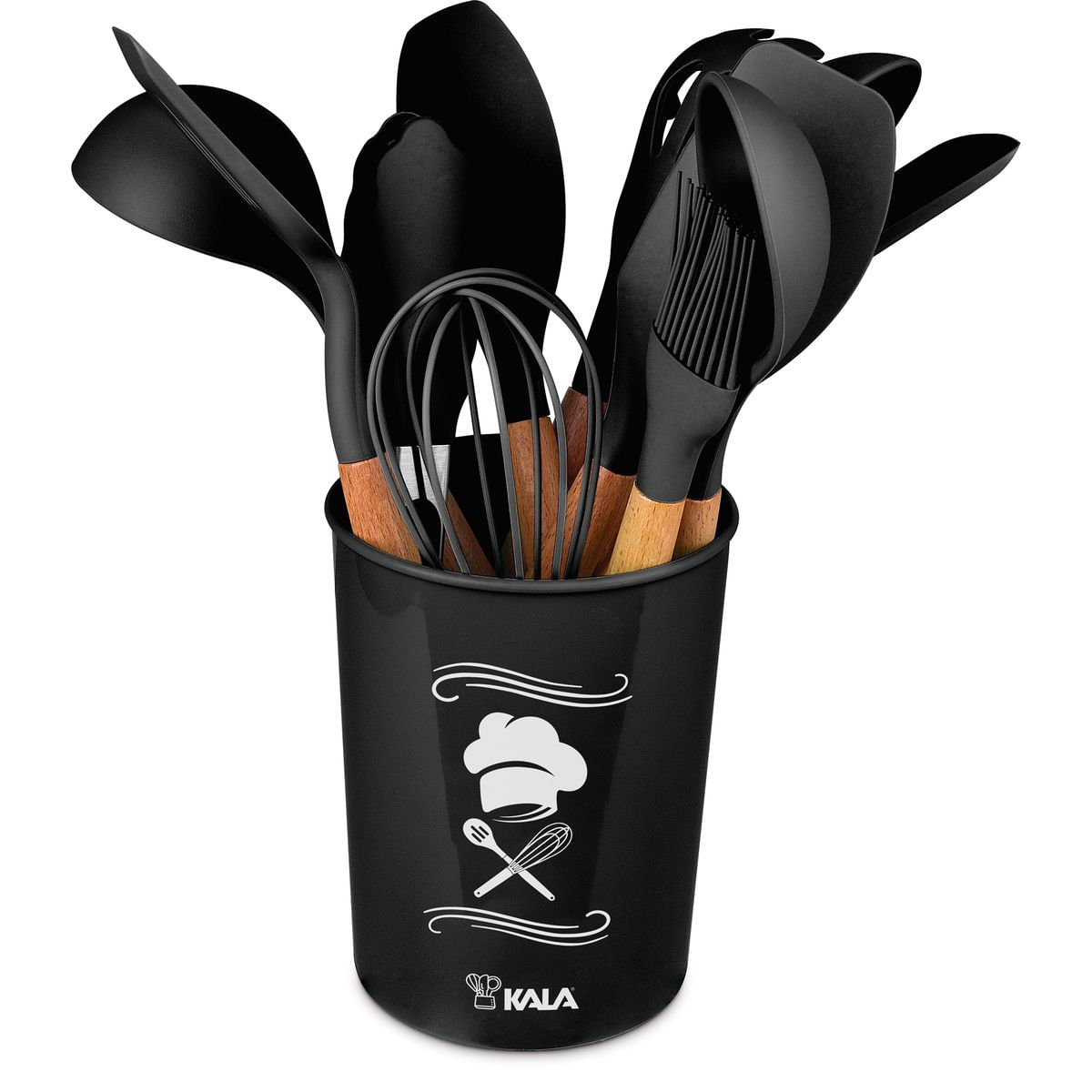 Kit Cozinha Ballagi 12 Peças Preto KALA
