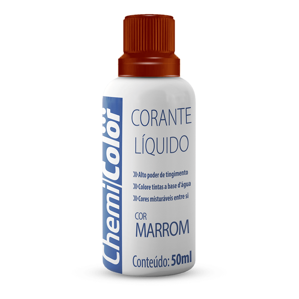Corante Líquido Marrom 50ml Chemicolor