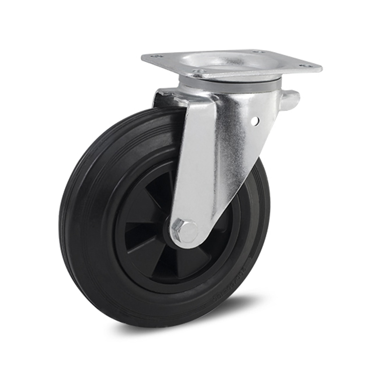 Rodízio Giratório com Placa Fixa 8x2 Sem Freio Colson