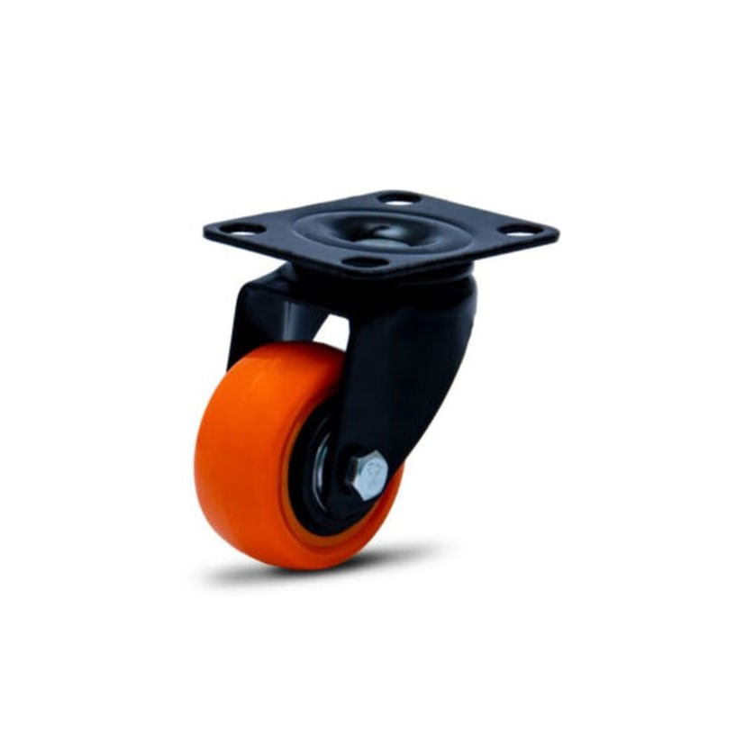 Rodízio Giratório Série 10 Black com Placa 1.5 e 1.5/8" Colson