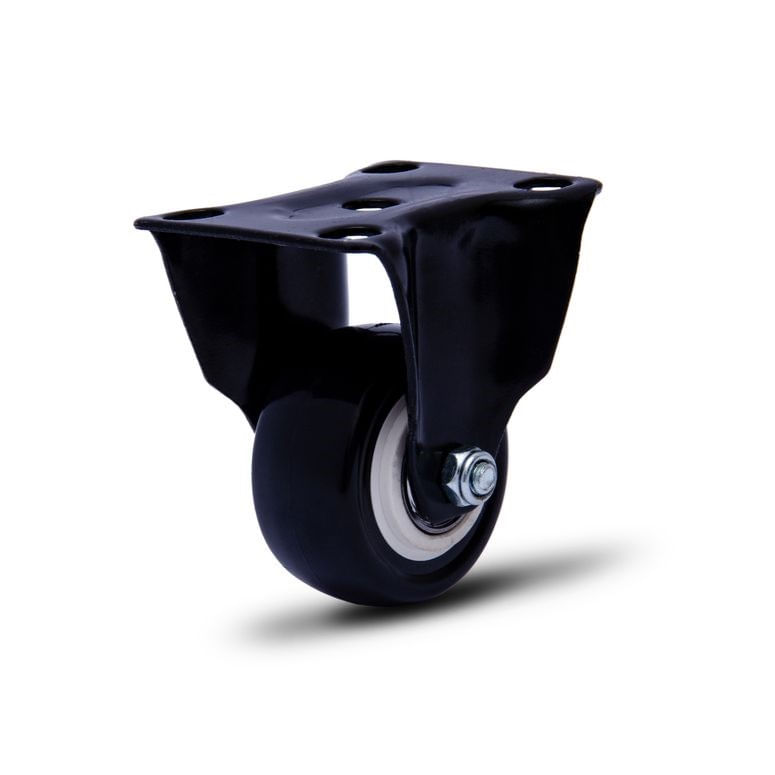 Rodízio Fixo Séria 10 Black com Placa 2" Sem Freio Colson