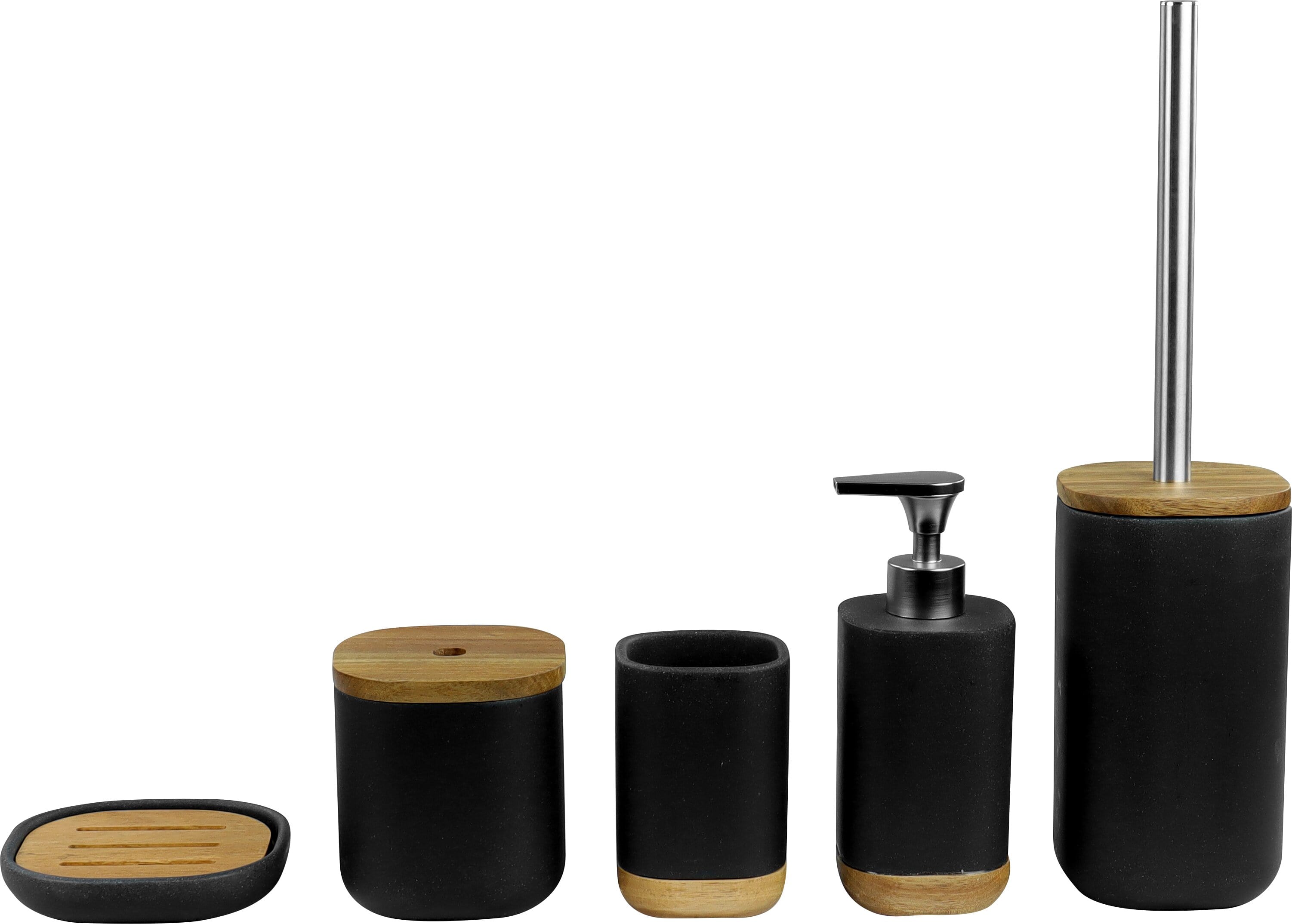 Escova Sanitária Redondo Madeira Preto Kala - Imagem 3