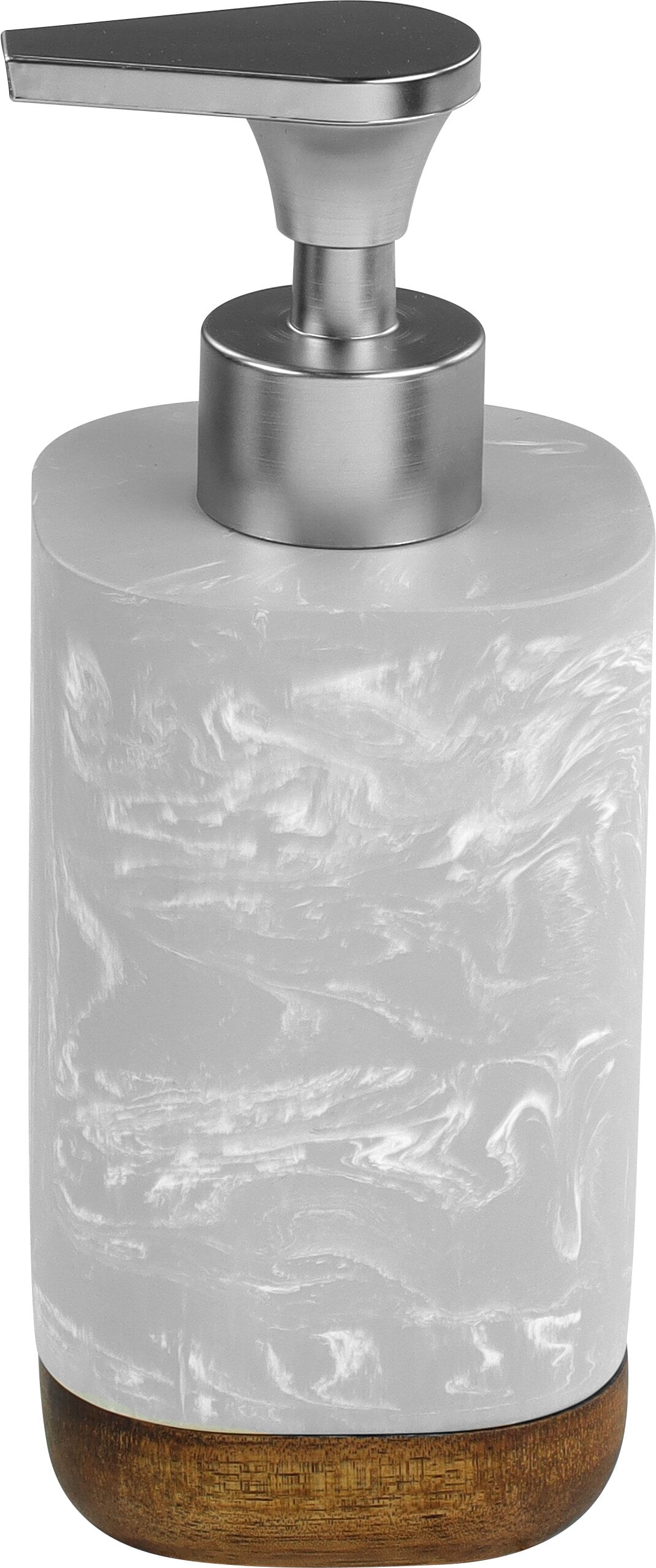 Dispenser Sabonete Líquido Redondo Madeira Cinza Kala