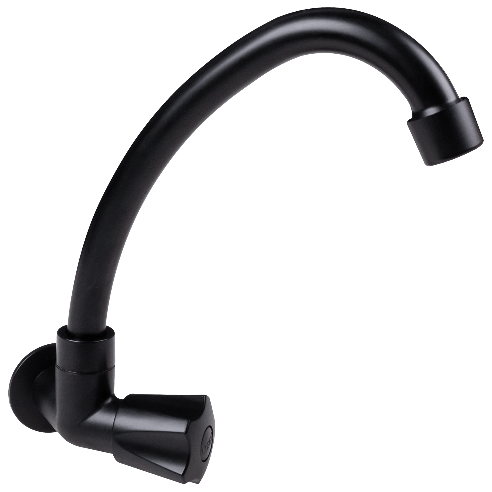 Torneira Bica Móvel 1/4" Parede ABS Preta C50 Liege - Imagem 3