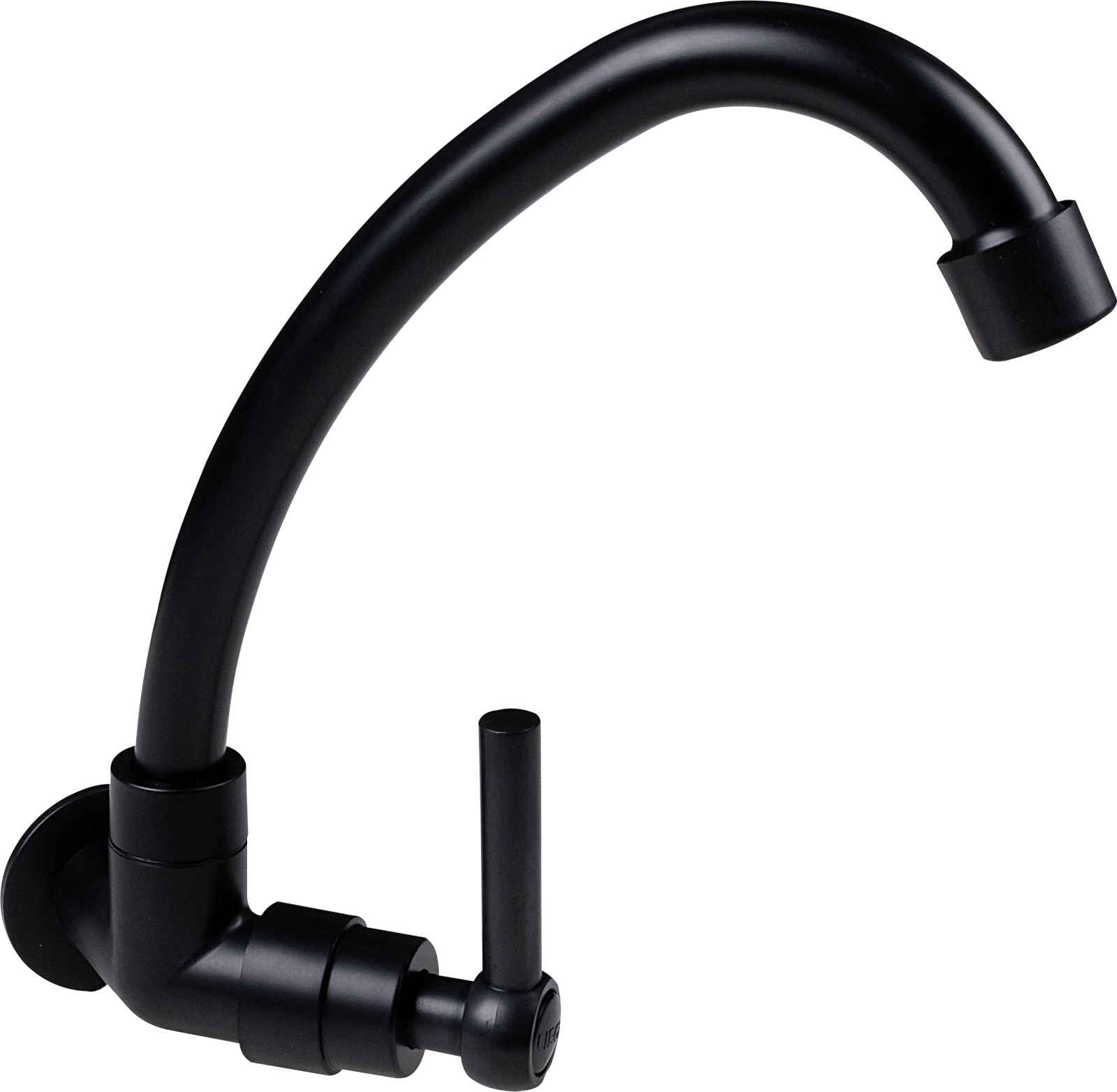 Torneira Bica Móvel 1/4" Parede ABS Preta C60 Liege - Imagem 3