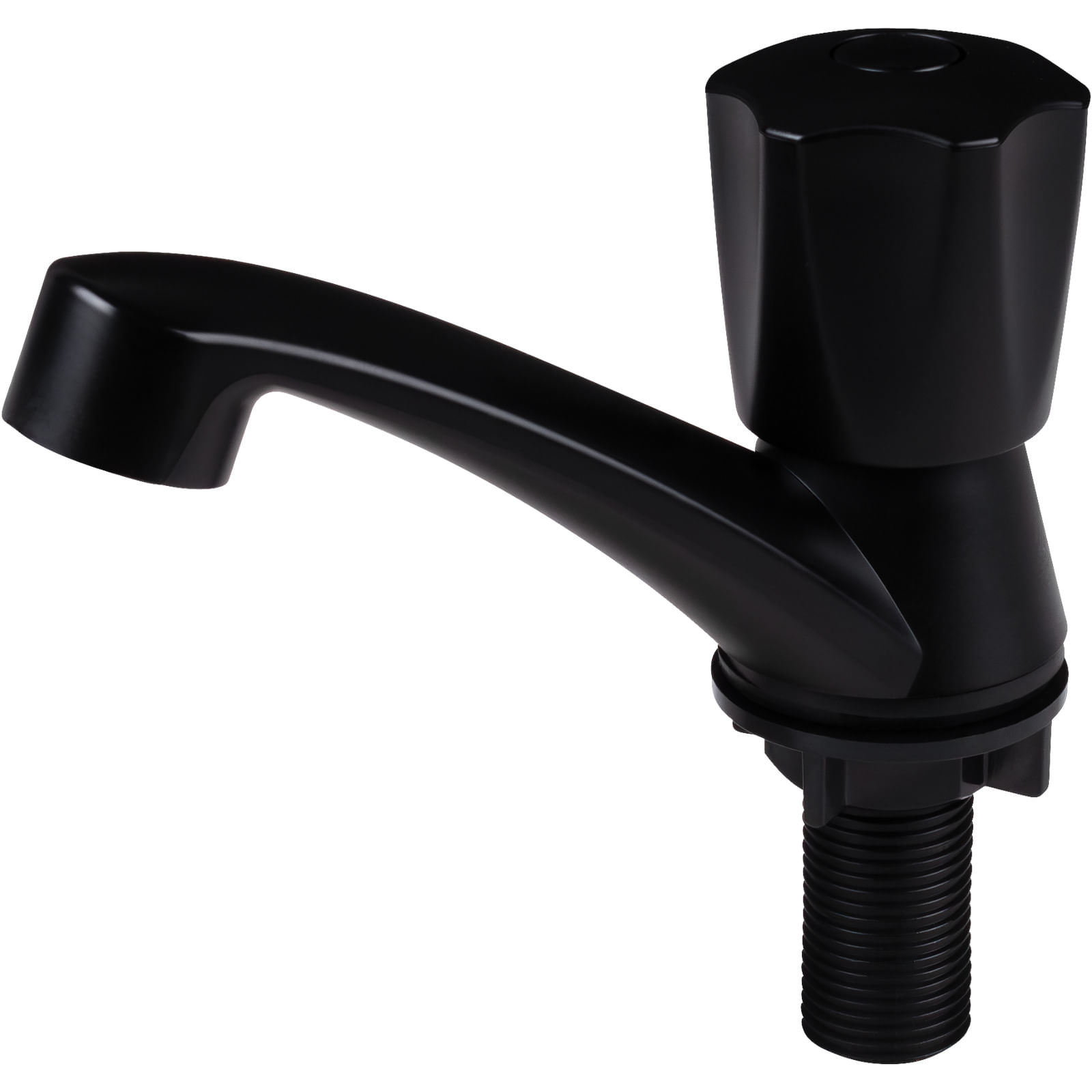 Torneira Lavatório Fixa 1/4" Abs Preto C50 Liege