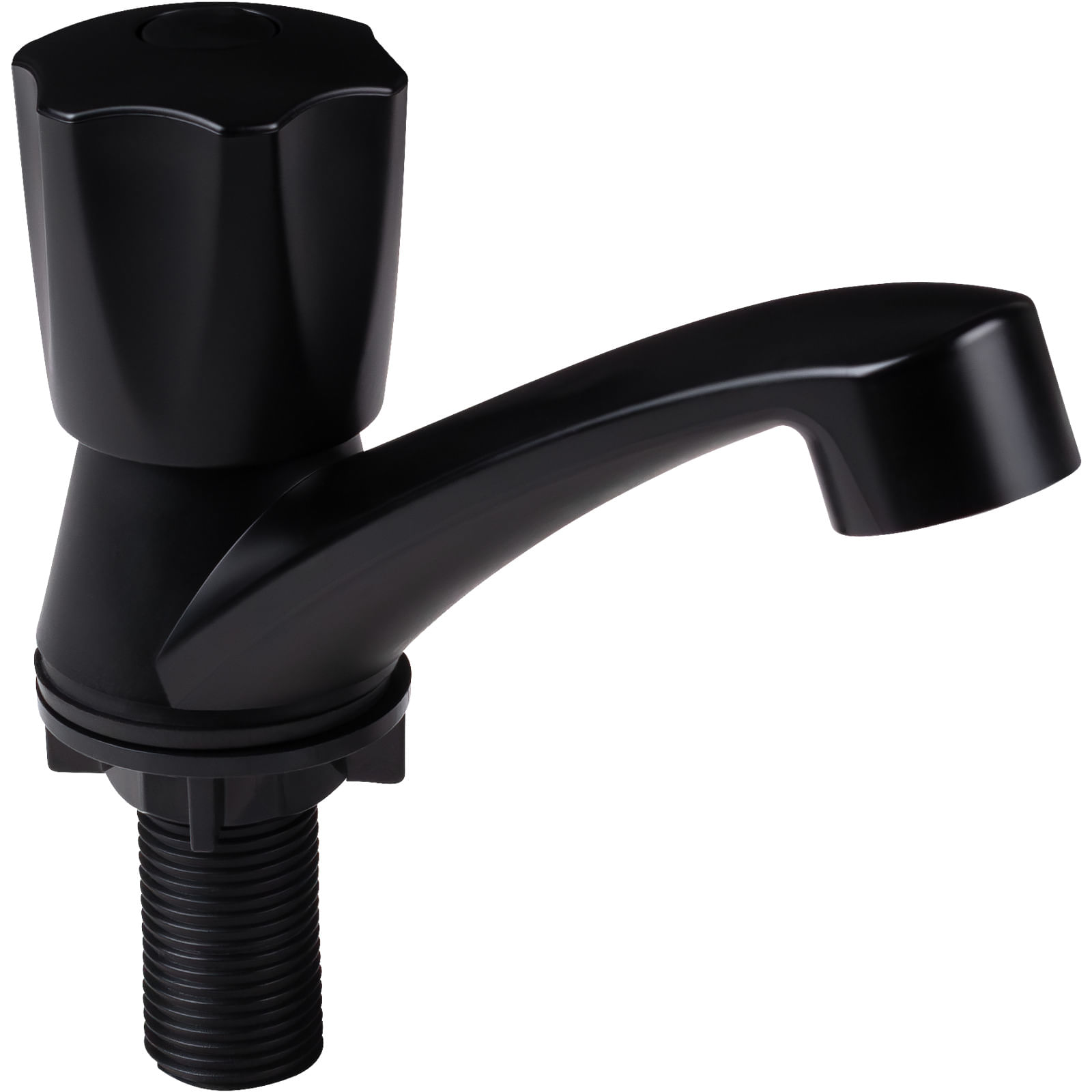 Torneira Lavatório Fixa 1/4" Abs Preto C50 Liege - Imagem 2