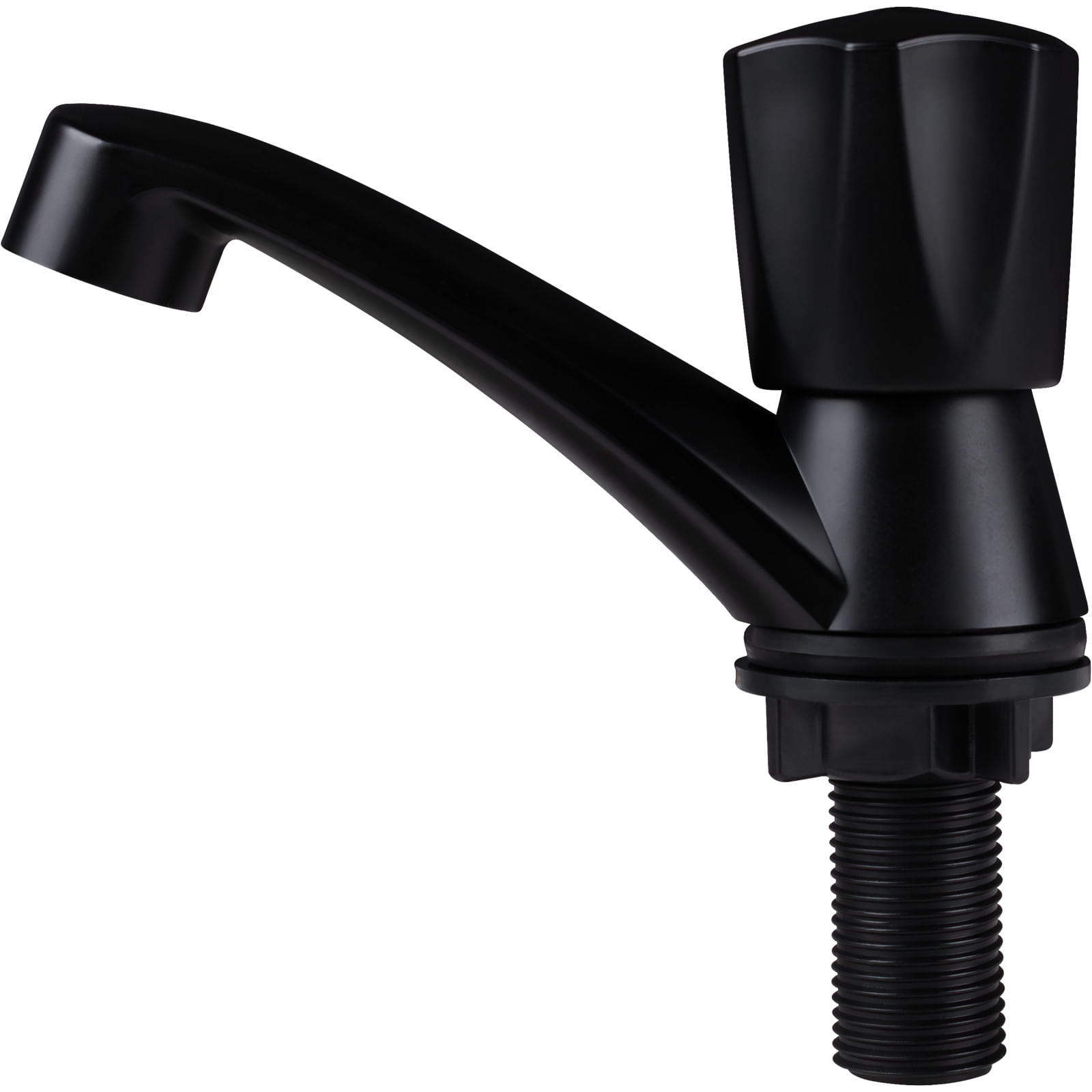 Torneira Lavatório Fixa 1/4" Abs Preto C50 Liege - Imagem 5