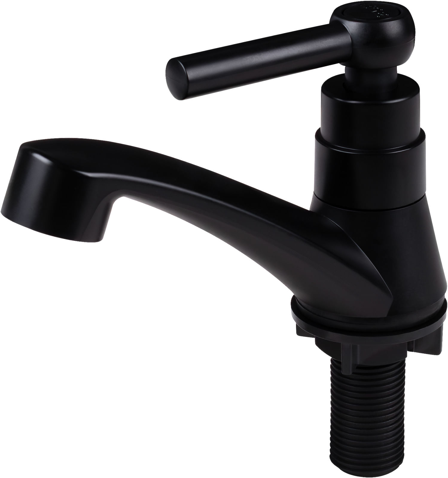 Torneira Lavatório Fixa 1/4" ABS Preto C60 - Liege