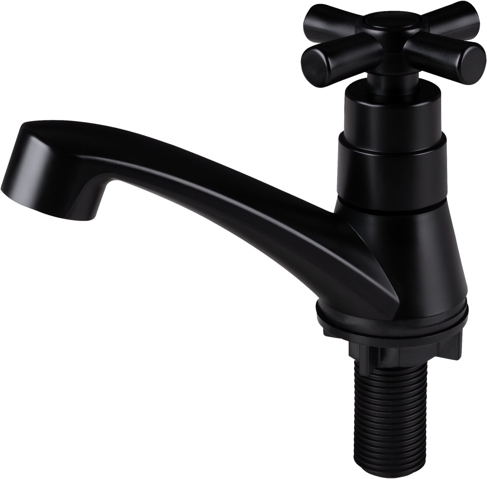 Torneira Lavatório Fixa 1/4" Abs Preto C66 Liege