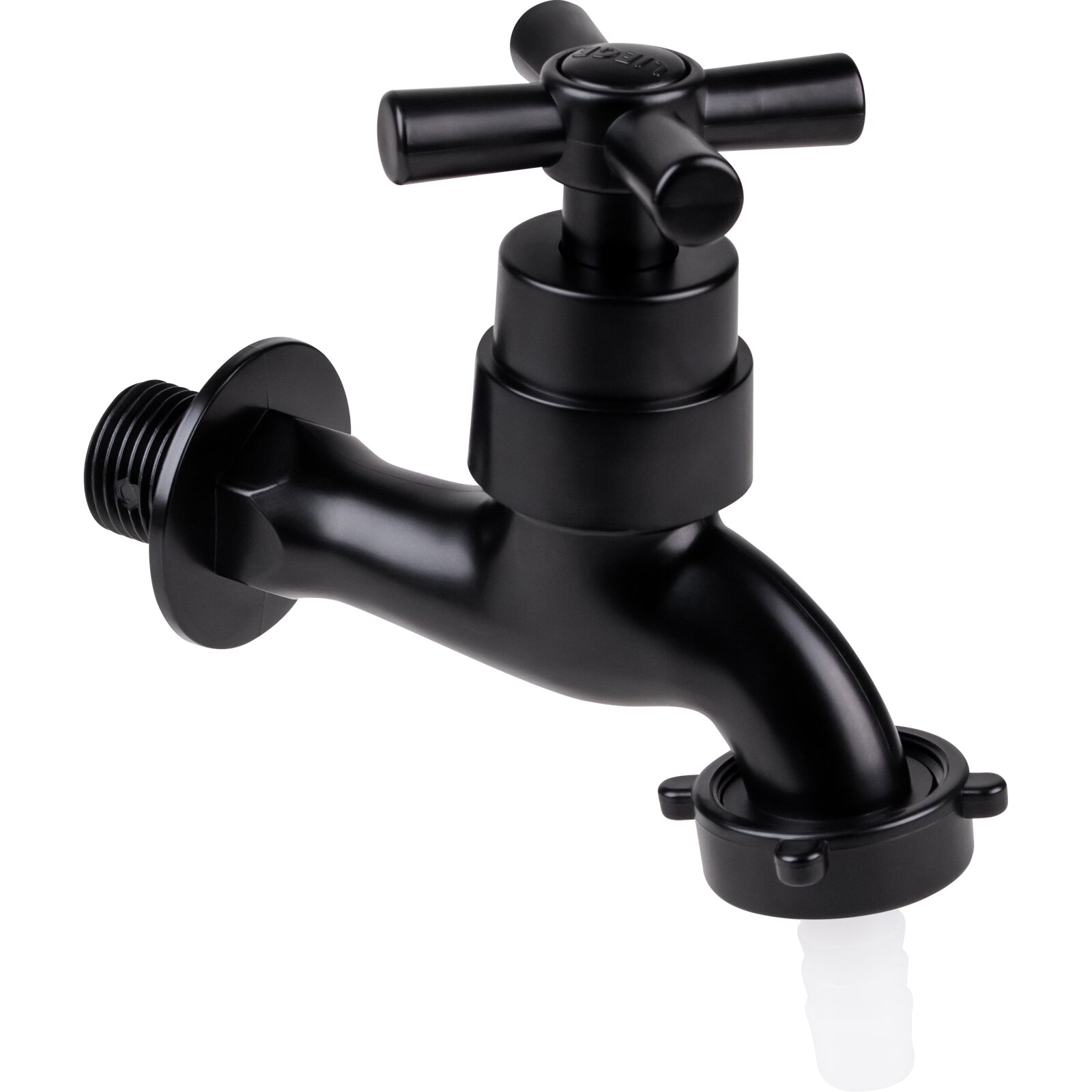 Torneira Jardim/Tanque 1/4" Volta ABS Preto C66 - Liege