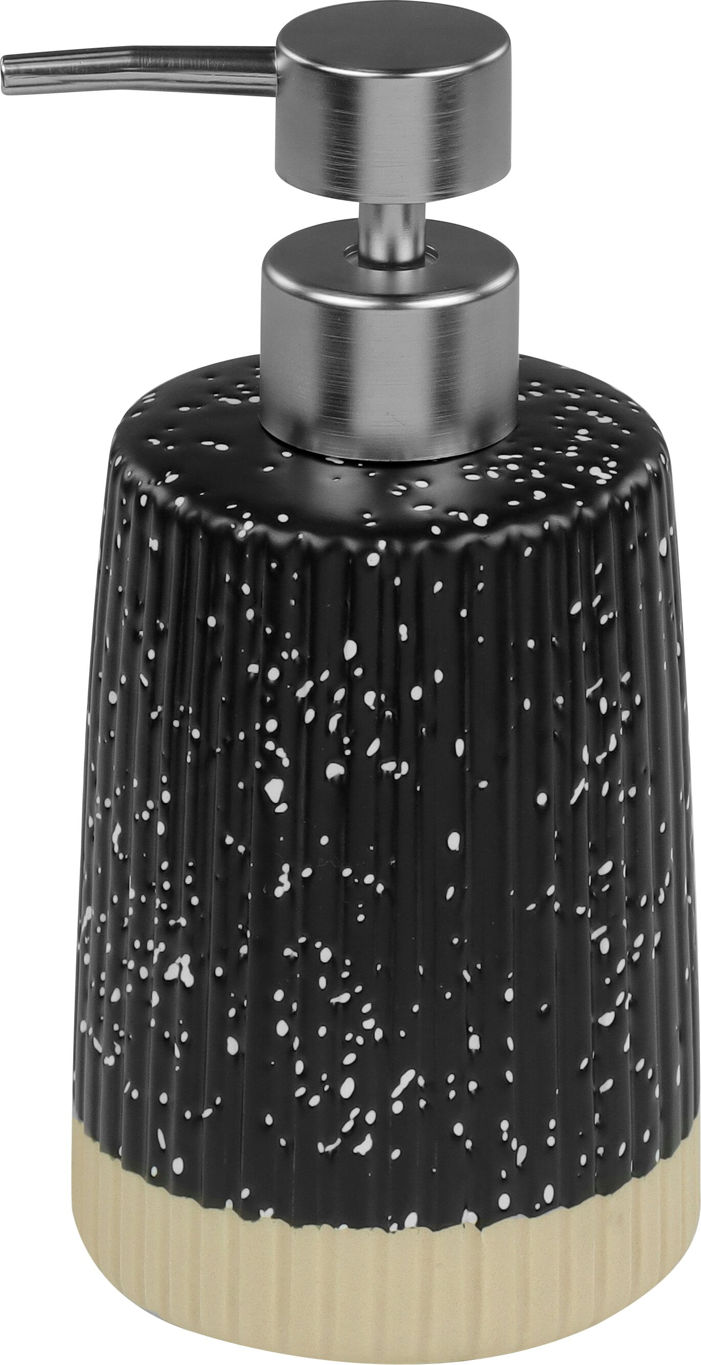 Dispenser para Sabonete Líquido em Cerâmica Preto Kala