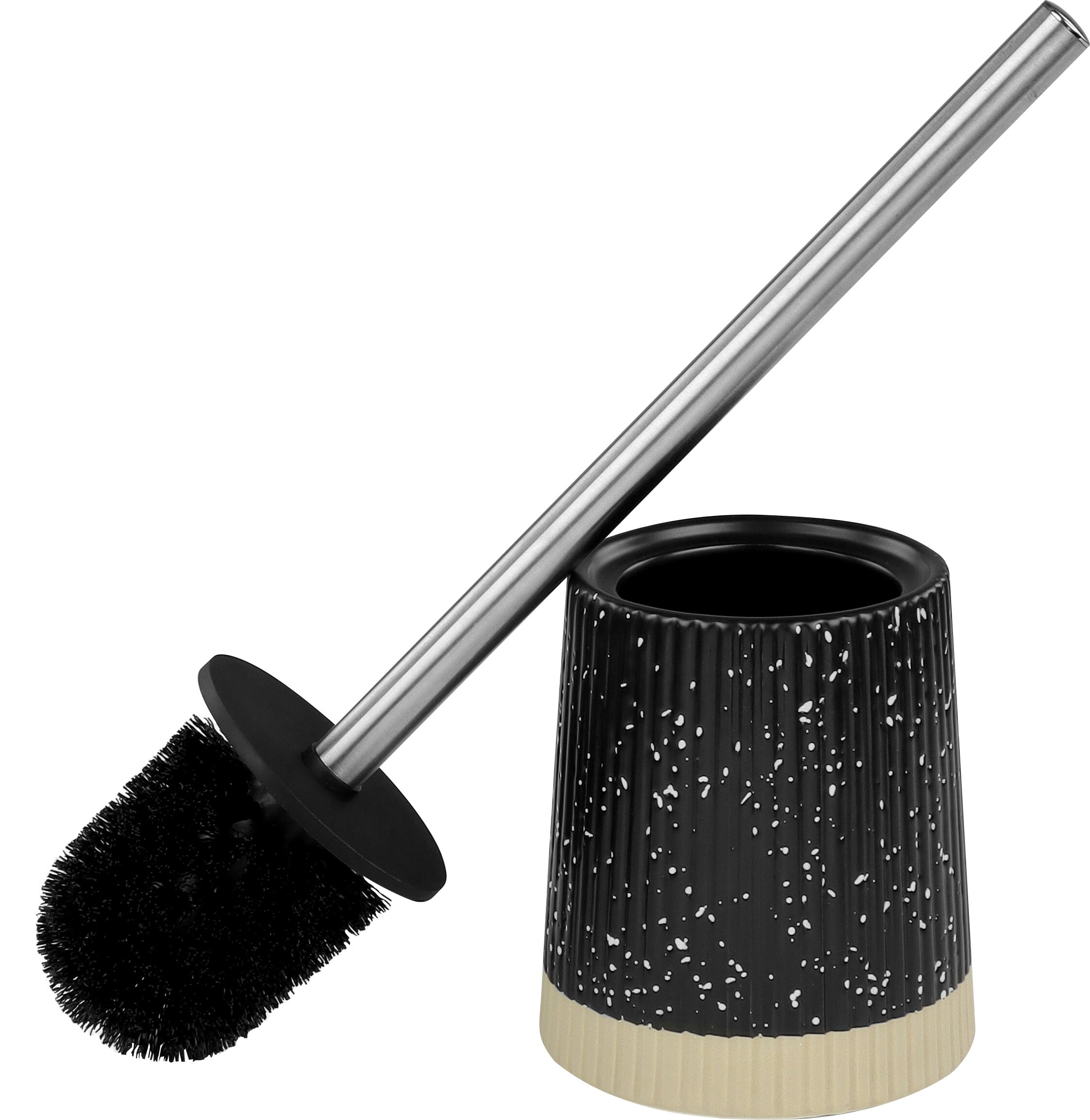 Escova para Vaso Sanitário em Cerâmica Preto Kala