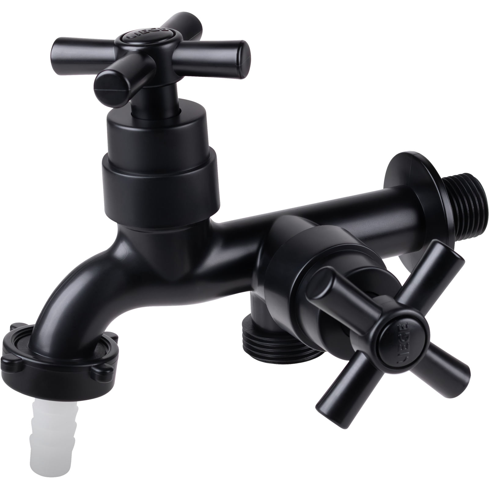 Torneira para Máquina de Lavar 1/4" Volta ABS Preto C66 - Liege