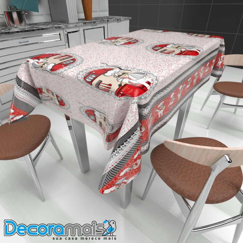 Toalha Térmica Cheff Vermelho 1,40x30m Decoramais