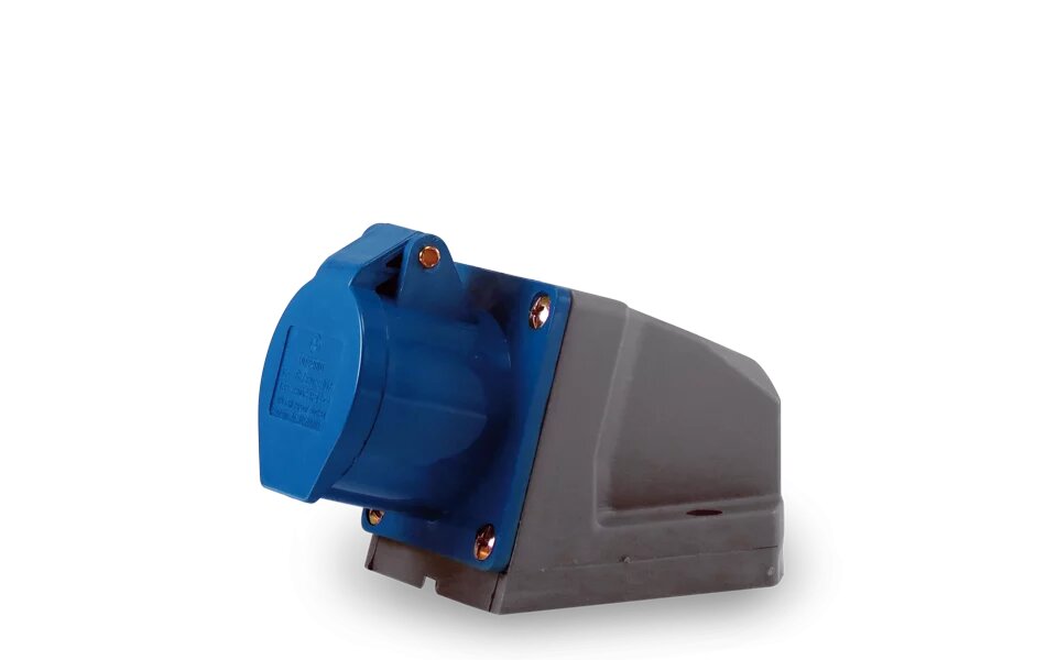 Tomada Sobrepor 3P+T 32A 200/250V Azul Soprano - Imagem 2