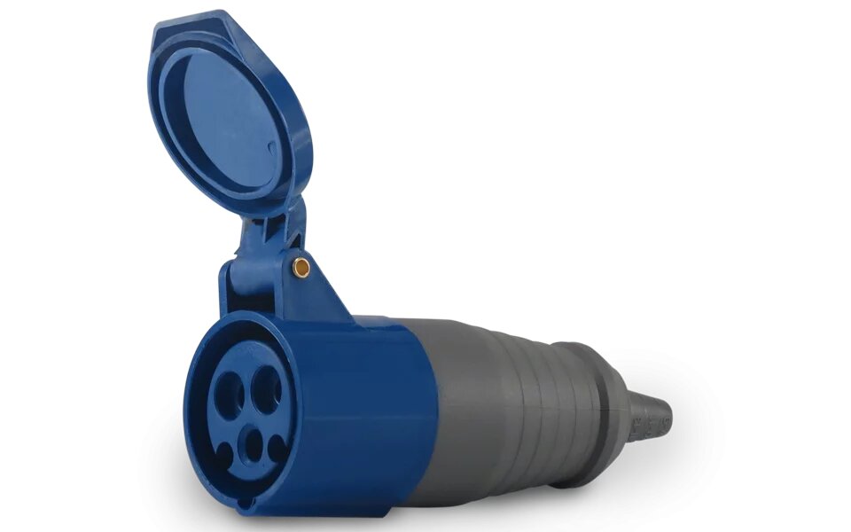 Acoplamento 3P+T 16A 200/250V Azul Soprano