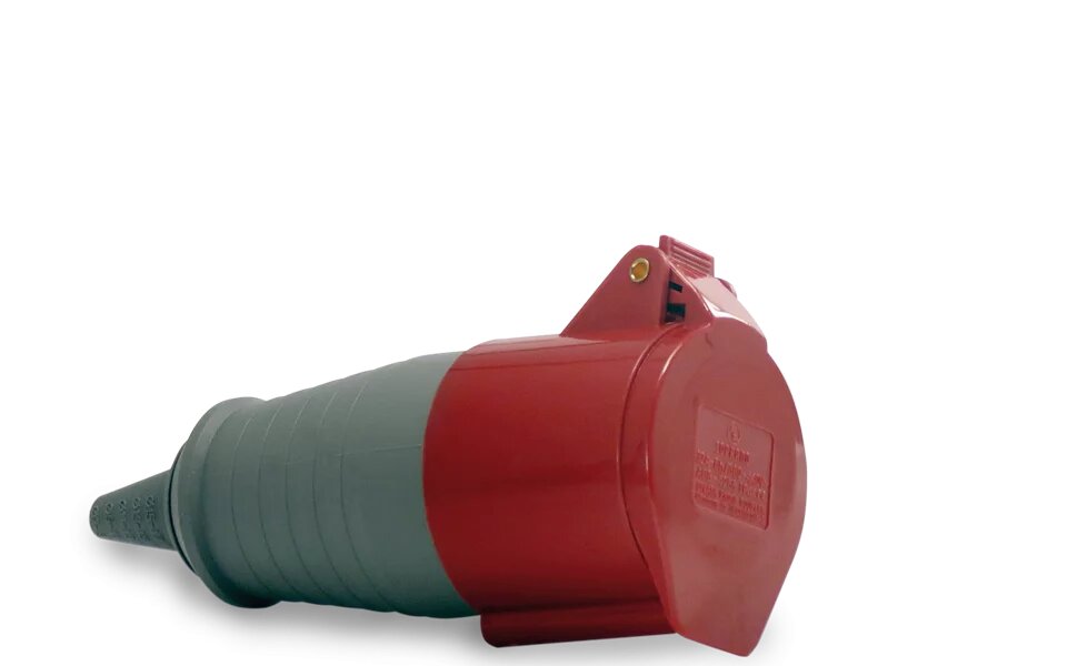 Acoplamento 3P+T 32A 380/415V Vermelho Soprano - Imagem 2