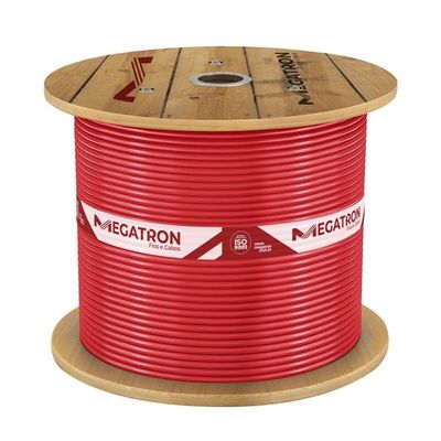 Cabinho Flexível 1,5mm x 1400m Vermelho 750V Megatron