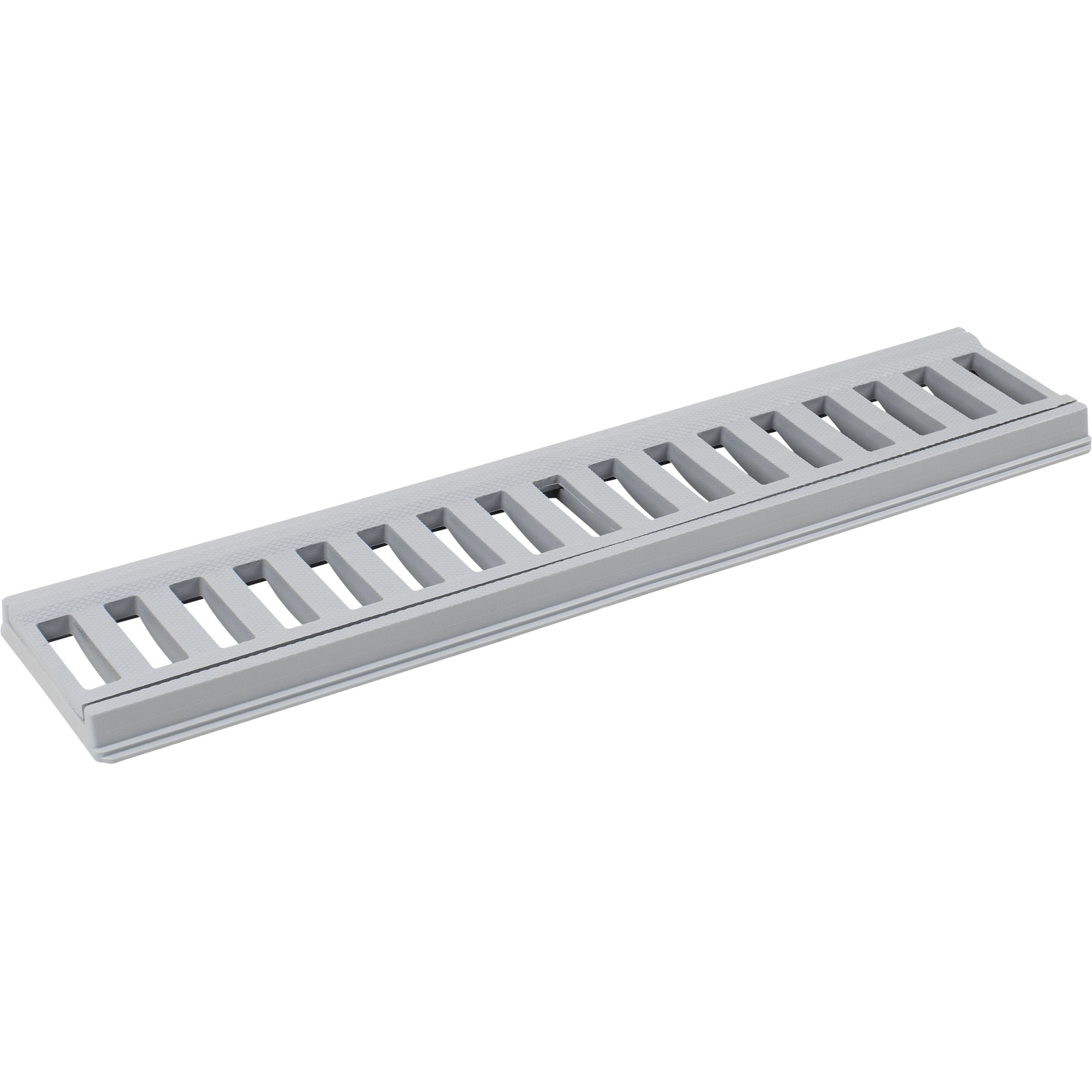 Grelha Plástico 10x50 com Porta Grelha Cinza Liege