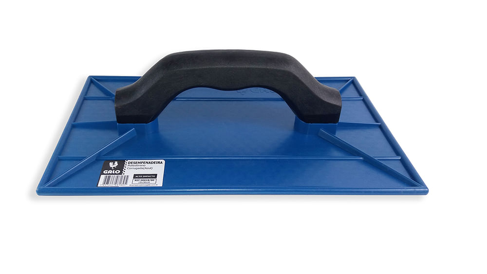 Desempenadeira Plástica 18x30cm Corrugada Azul Galo
