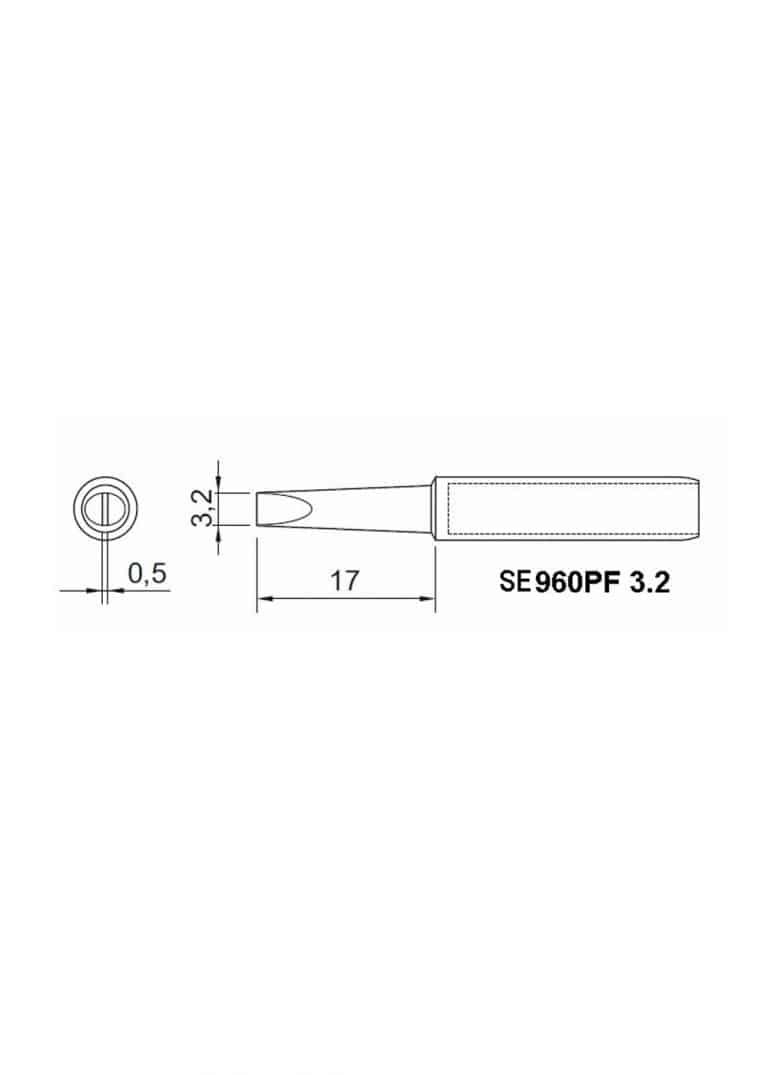 Ponta Fenda SE965DPF3,2 3,2mm Solden - Imagem 2