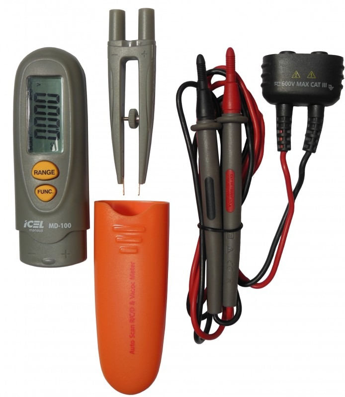 Multímetro Digital MD-100 com Pinça para SMD Icel