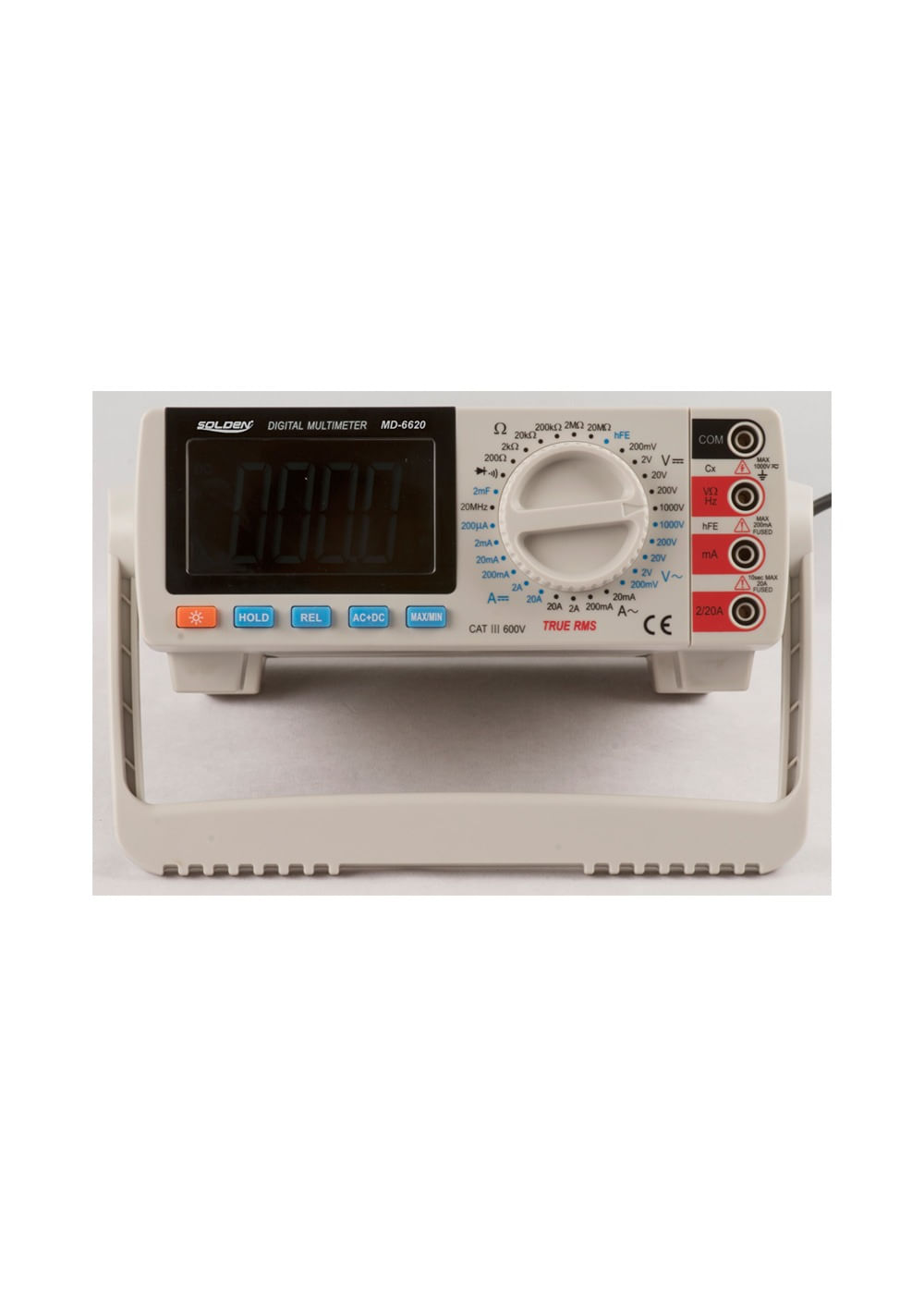 Multímetro Digital de Bancada MD-6620 True RMS Solden