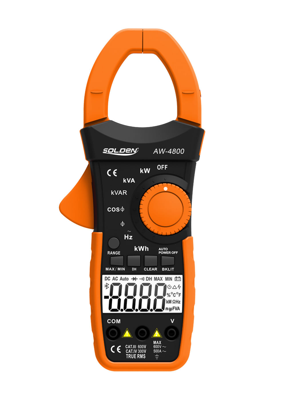 Alicate Wattímetro AW-4800 Digital Solden