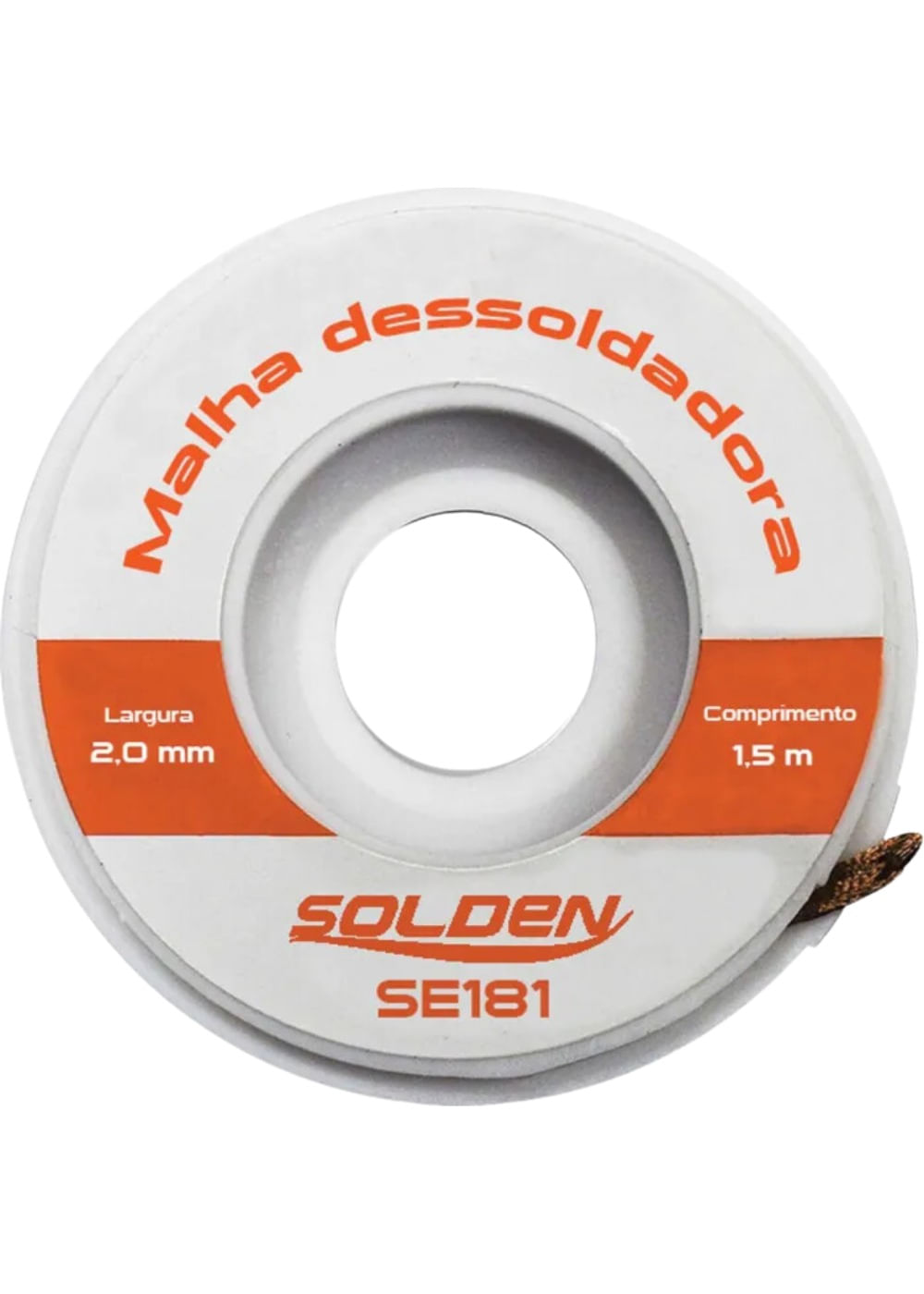 Malha para Desoldar SE181 2mm x 1,5m Solden