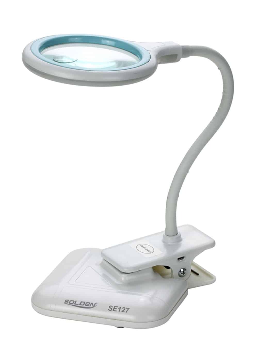 Lupa com Iluminação SE127 3x e 12x Solden