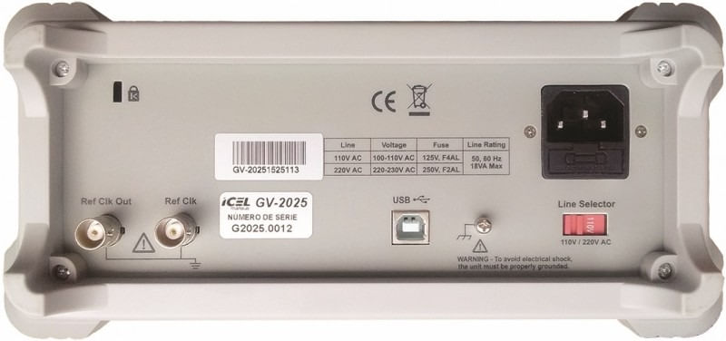 Gerador Arbitrário GV-2025 2 Canais Icel - Imagem 3