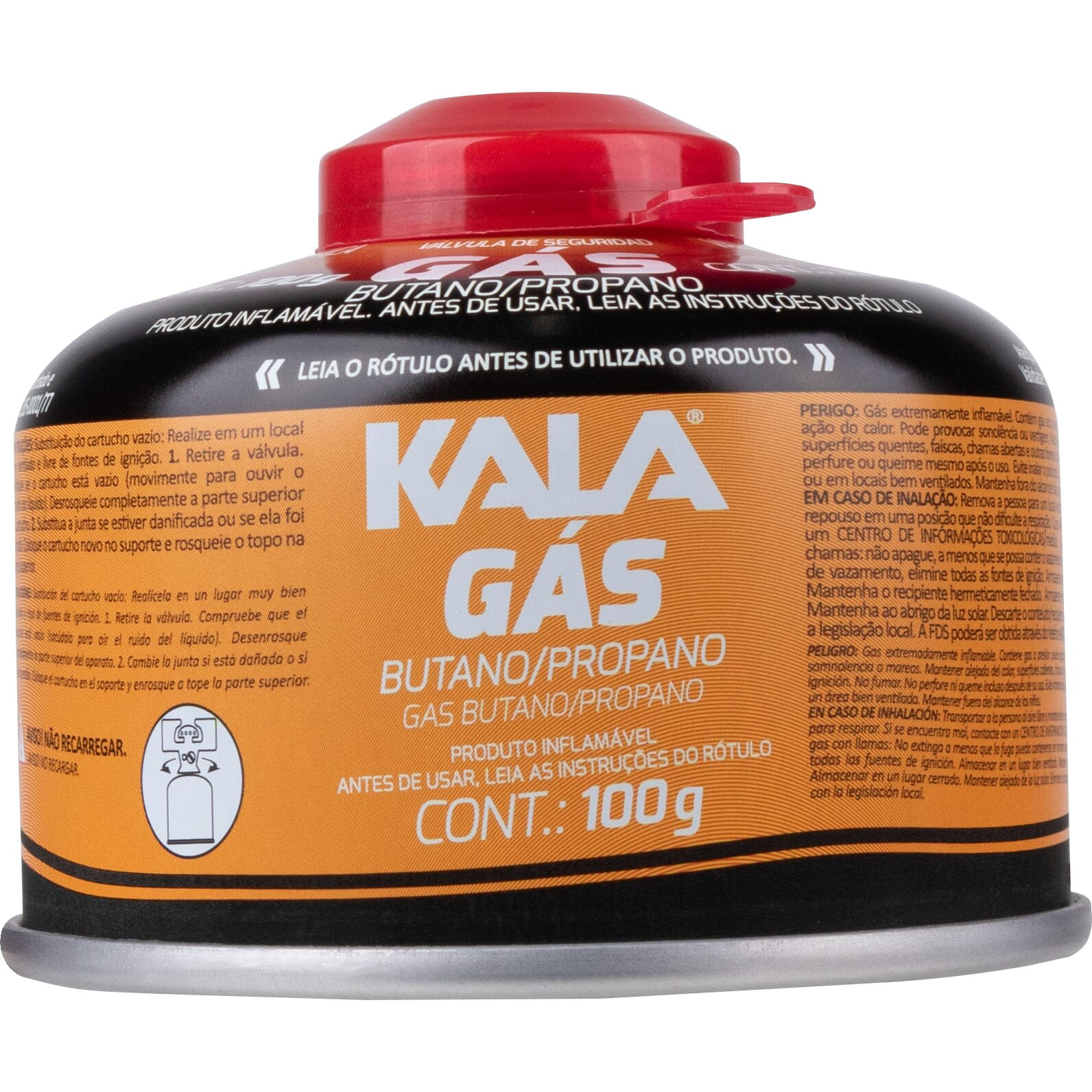 Cartucho de Gás com Válvula de Segurança Kala - Imagem 4