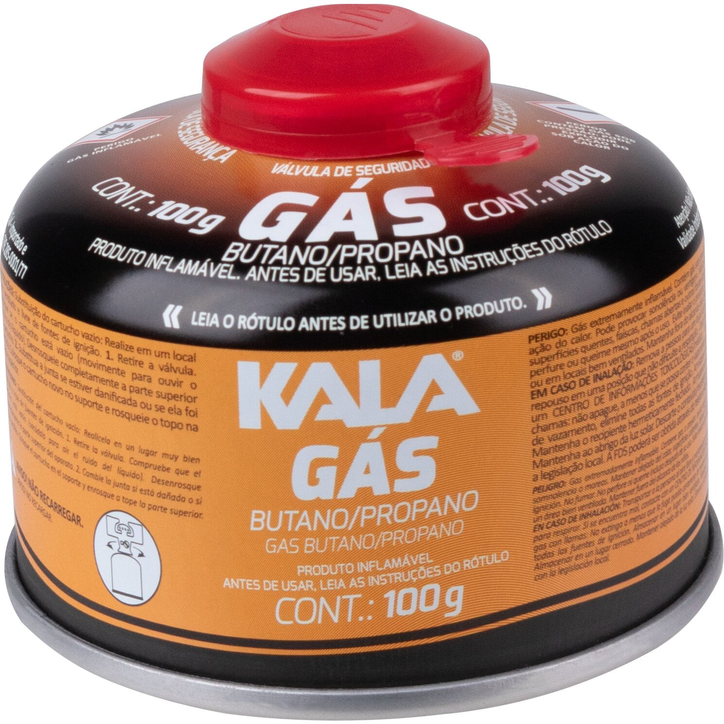 Cartucho de Gás com Válvula de Segurança Kala