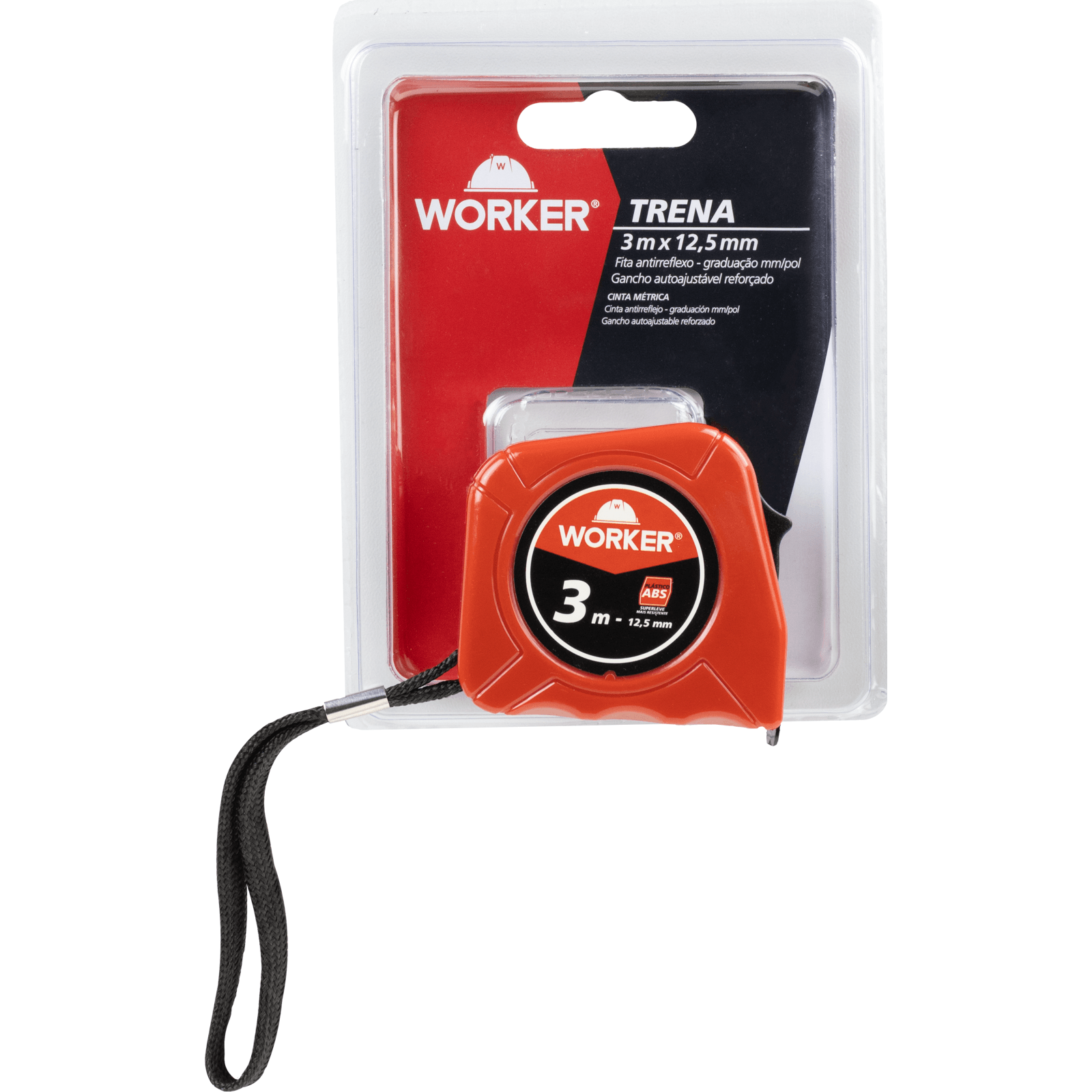 Trena Métrica de Plástico ABS Antirreflexo Worker - Imagem 10