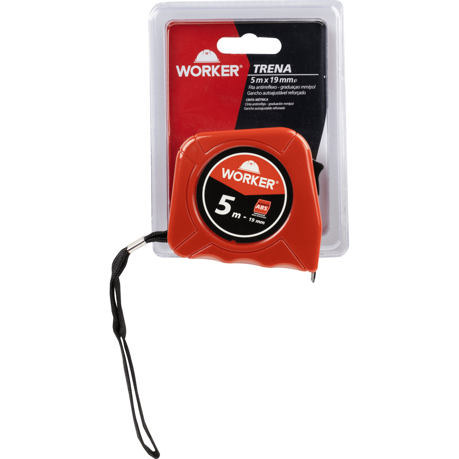 Trena Métrica de Plástico ABS Antirreflexo Worker - Imagem 5