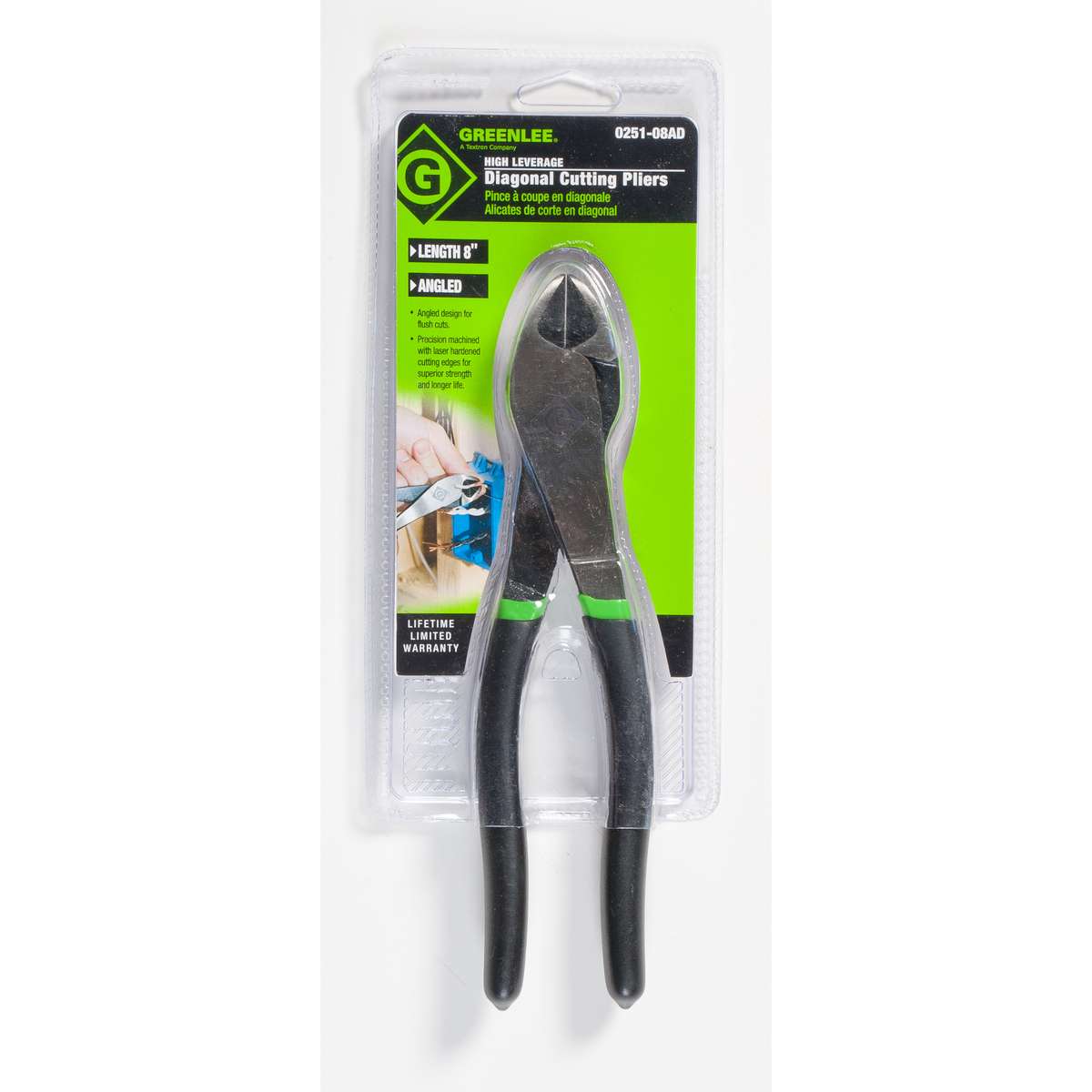 Alicate de Corte Diagonal 0251-08D 8" Greenlee - Imagem 2
