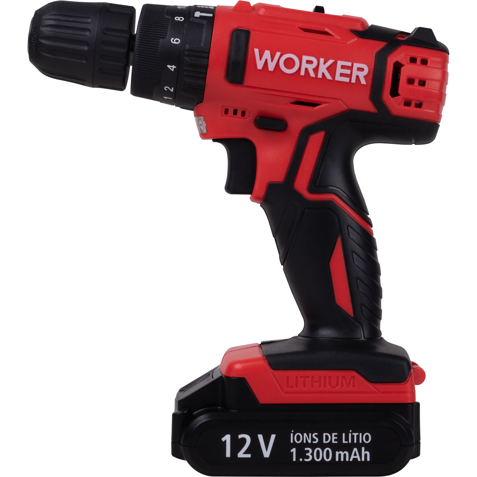 Parafusadeira de Impacto a Bateria 12V 13 Peças Worker
