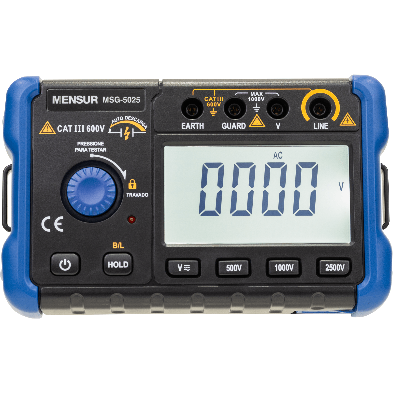 Megôhmetro Digital MSG-5025 600V 2,5V Mensur