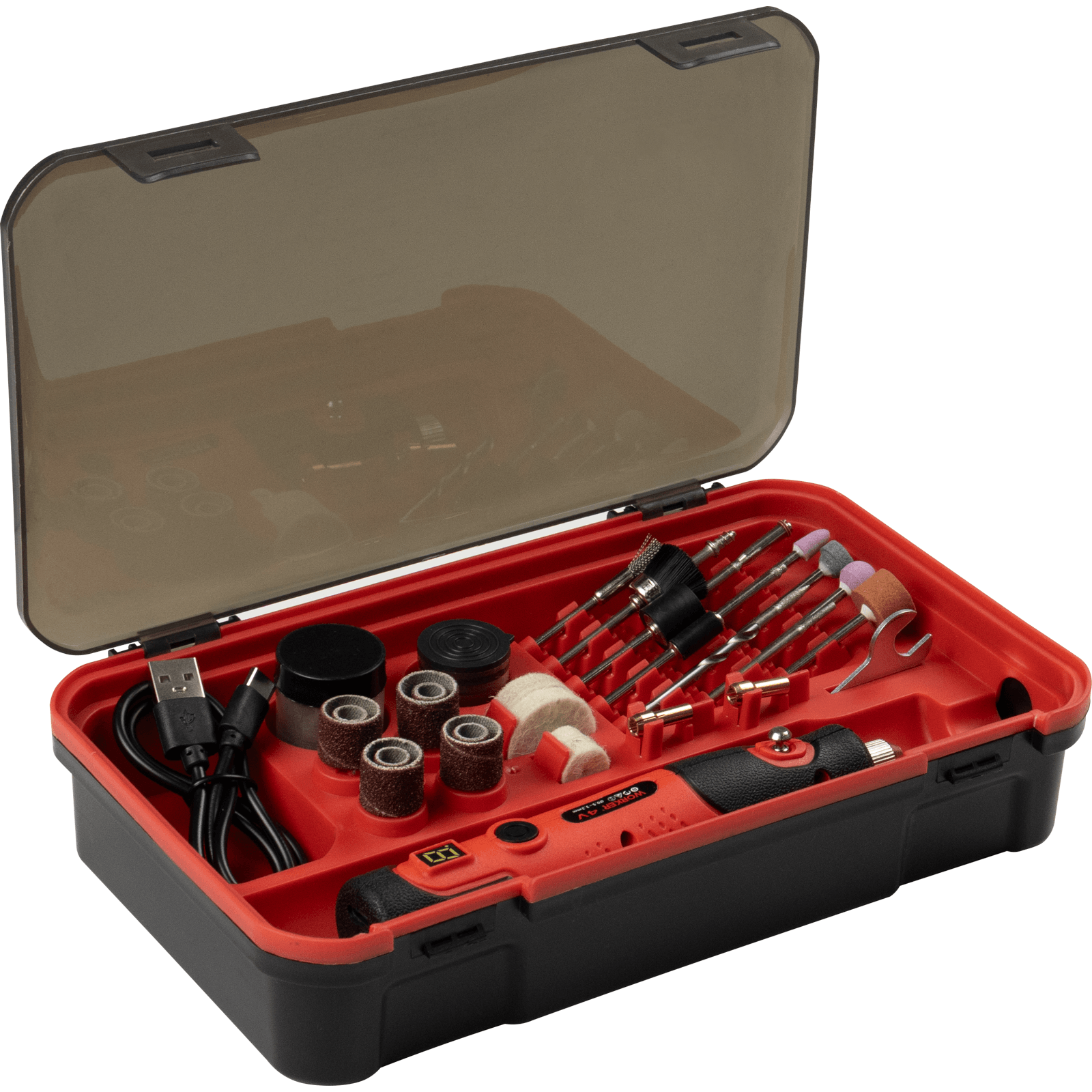 Mini Retifica 4V 34 Peças a Bateria da Worker - Imagem 6