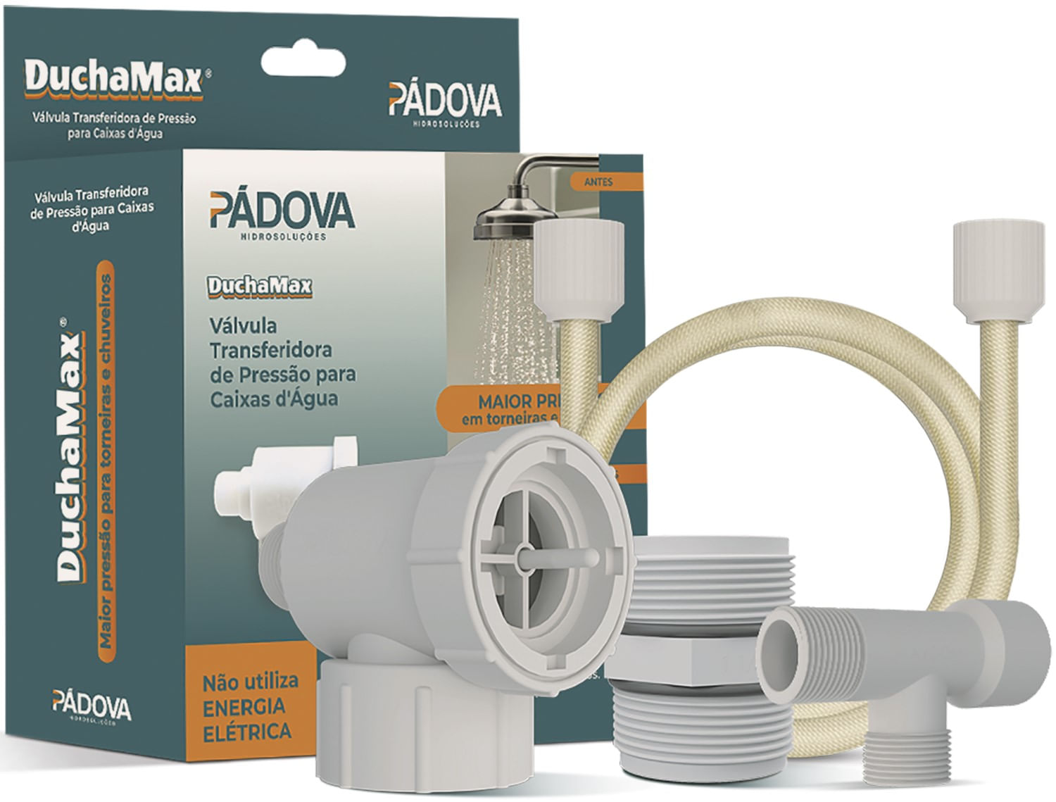 Válvula Transferidora Pressão Ducha Max Pádova - Imagem 3
