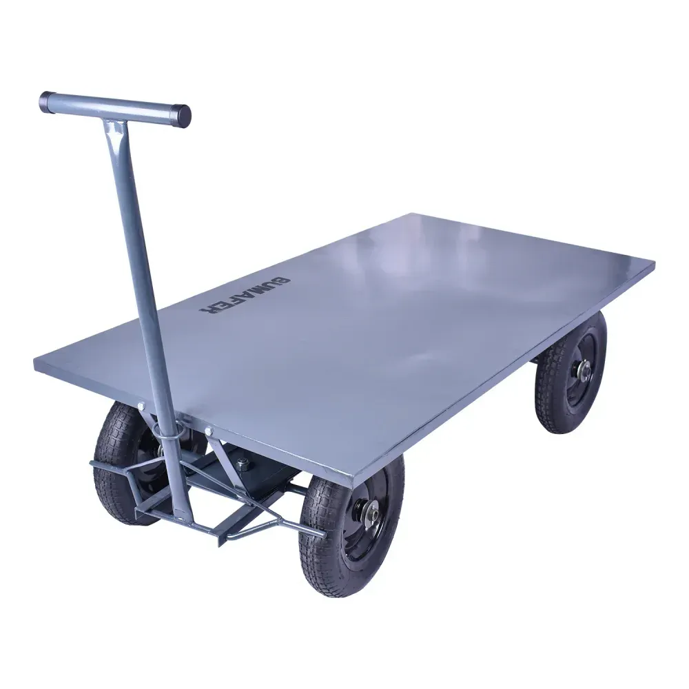 Carrinho Plataforma Aço Metálico 600Kg Bumafer