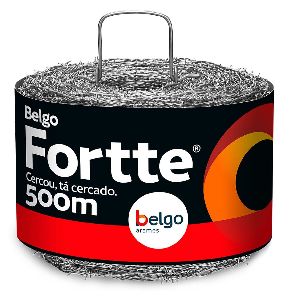 Arame Farpado Galvanizado Fortte 350kgf 1,6mm 500m Belgo