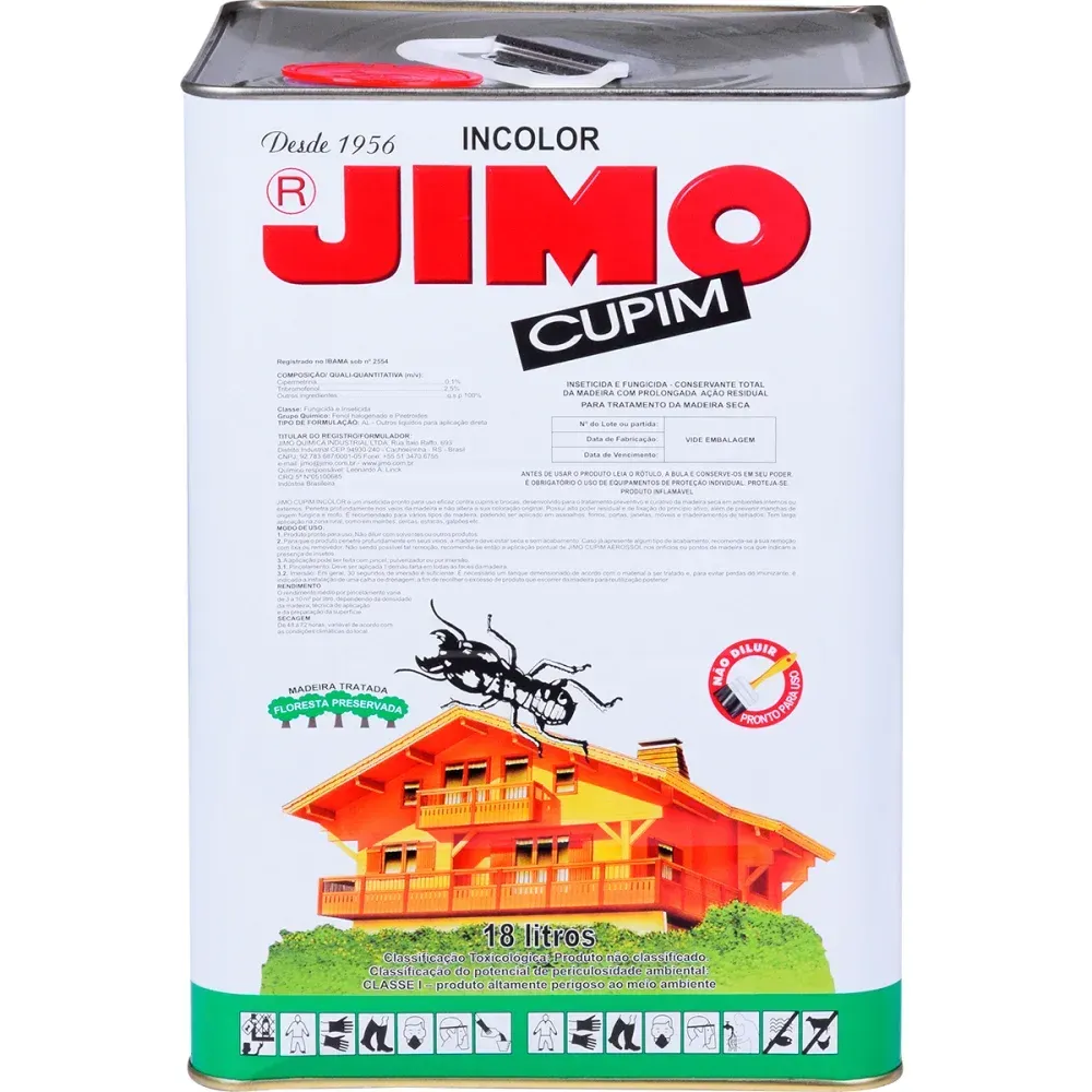Inseticida Incolor 18L Jimo Cupim