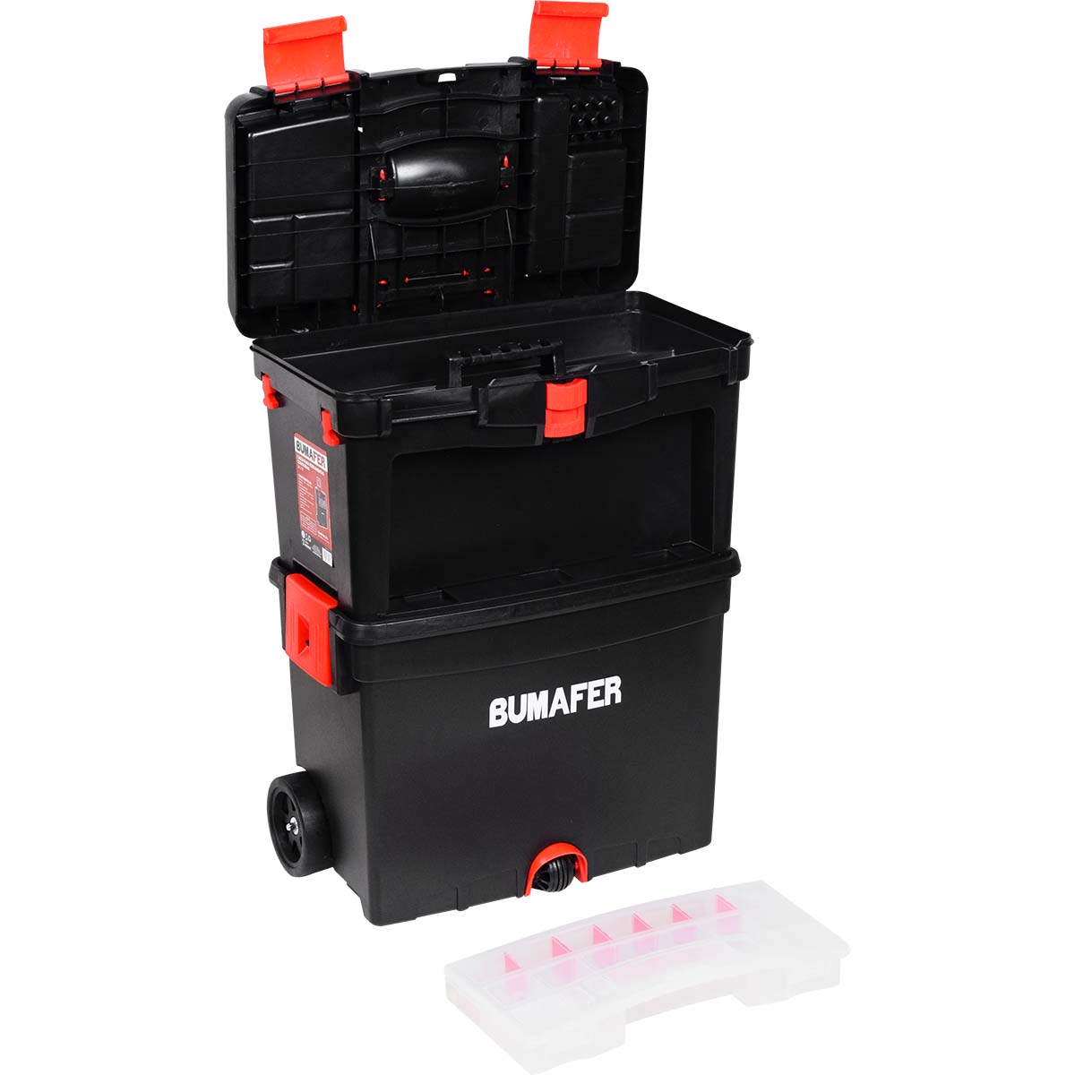 Caixa de Ferramentas Polipropileno com Rodas 24.1/2" Bumafer - Imagem 4