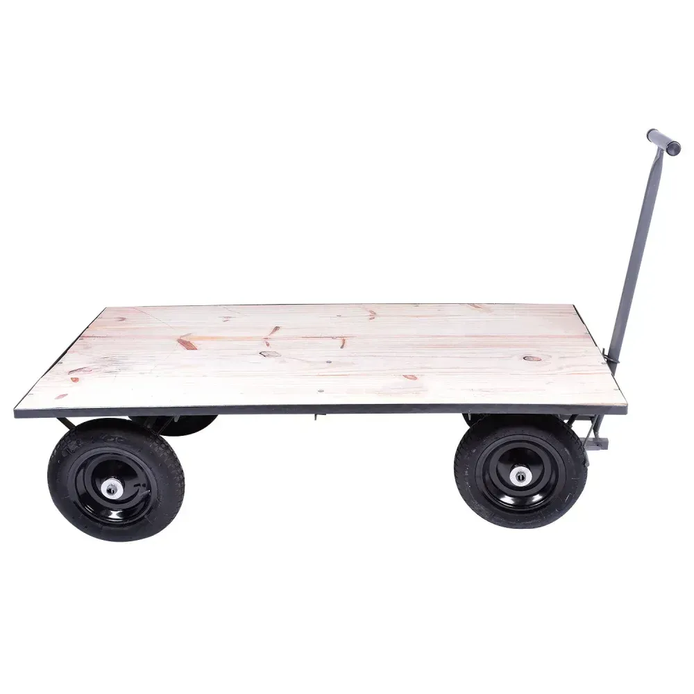 Carrinho Plataforma Com Tampo de Madeira Desmontável Bumafer - Imagem 2