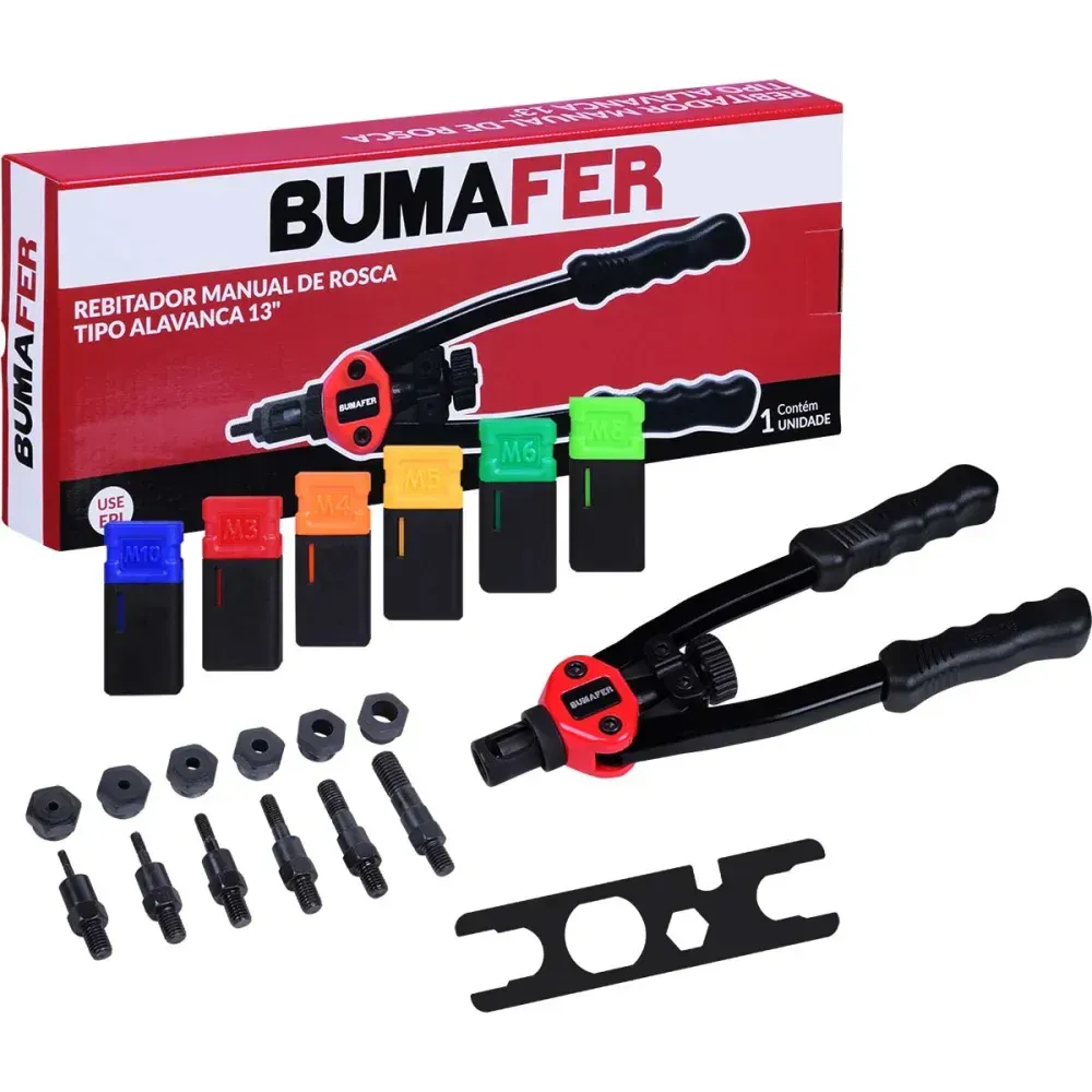 Rebitador Manual Rosca Alavanca 13" Bumafer