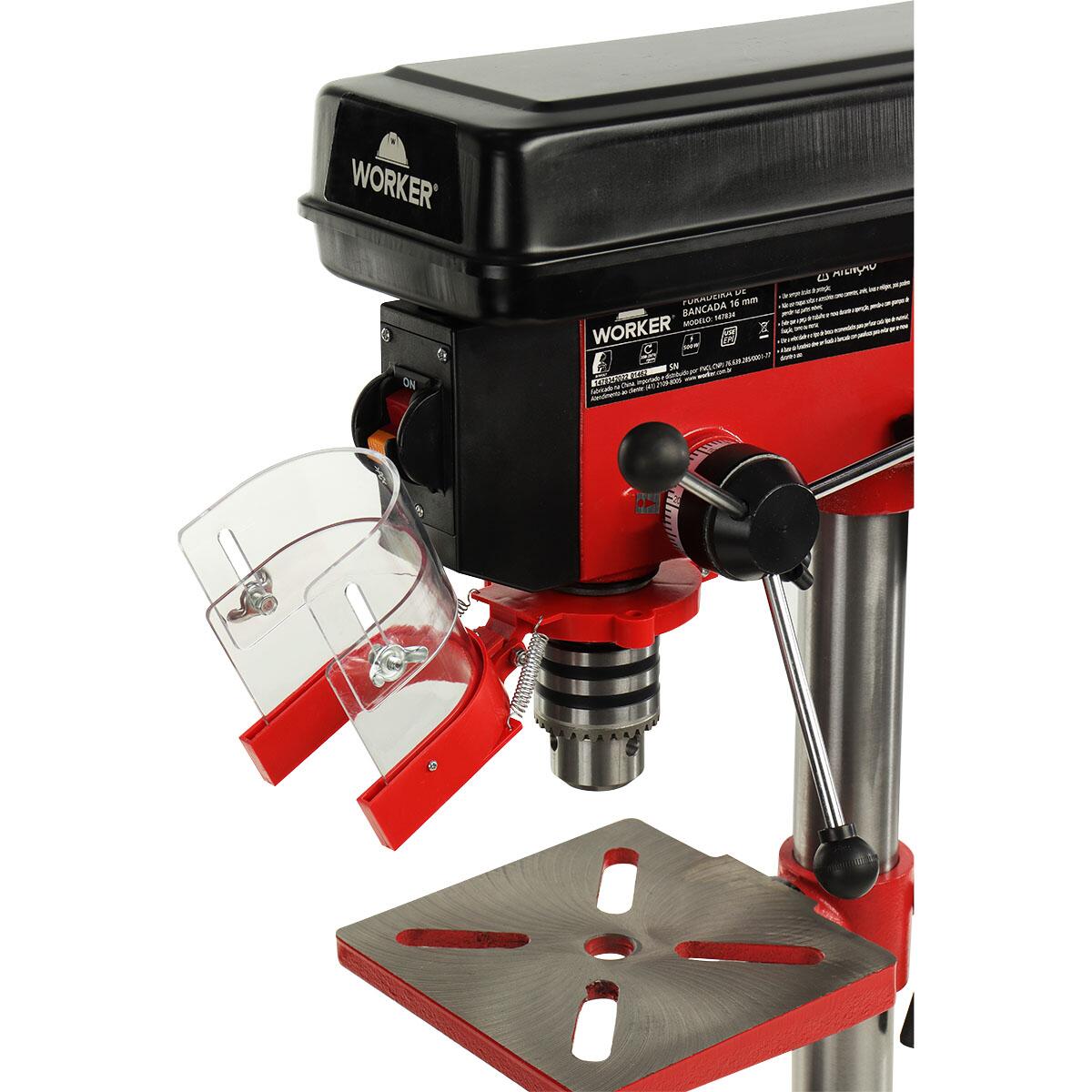 Furadeira de Bancada 9 Velocidades 1.700rpm 500W Biv Worker - Imagem 6